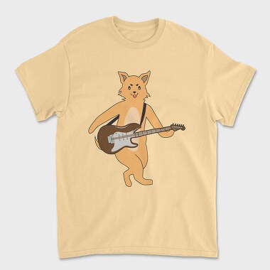 Dog Playing Guitar 13, Tricou Barbati (Unisex)