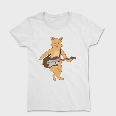 Dog Playing Guitar 13, Tricou Femei