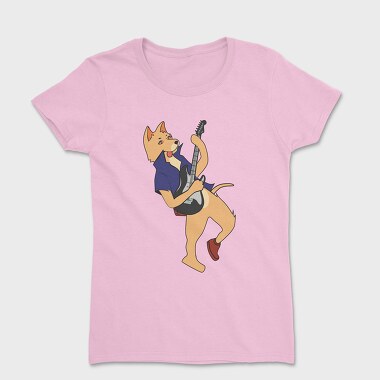 Dog Playing Guitar 3, Tricou Femei