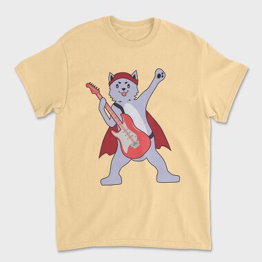 Dog Playing Guitar 5, Tricou Barbati (Unisex)