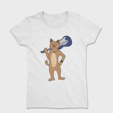 Dog Playing Guitar 8, Tricou Femei