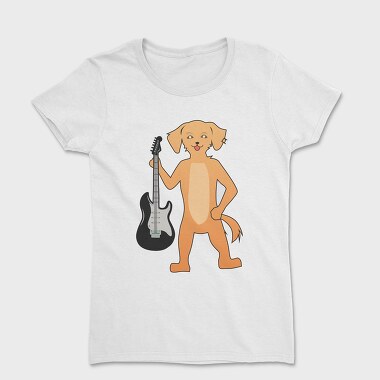 Dog Playing Guitar 9, Tricou Femei