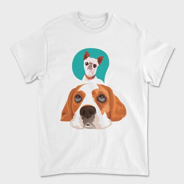 Dog Portrait, Tricou Barbati (Unisex)