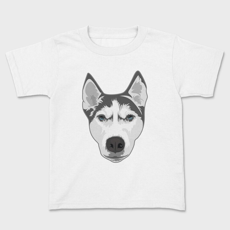 Tricou Copii, Husky Portrait