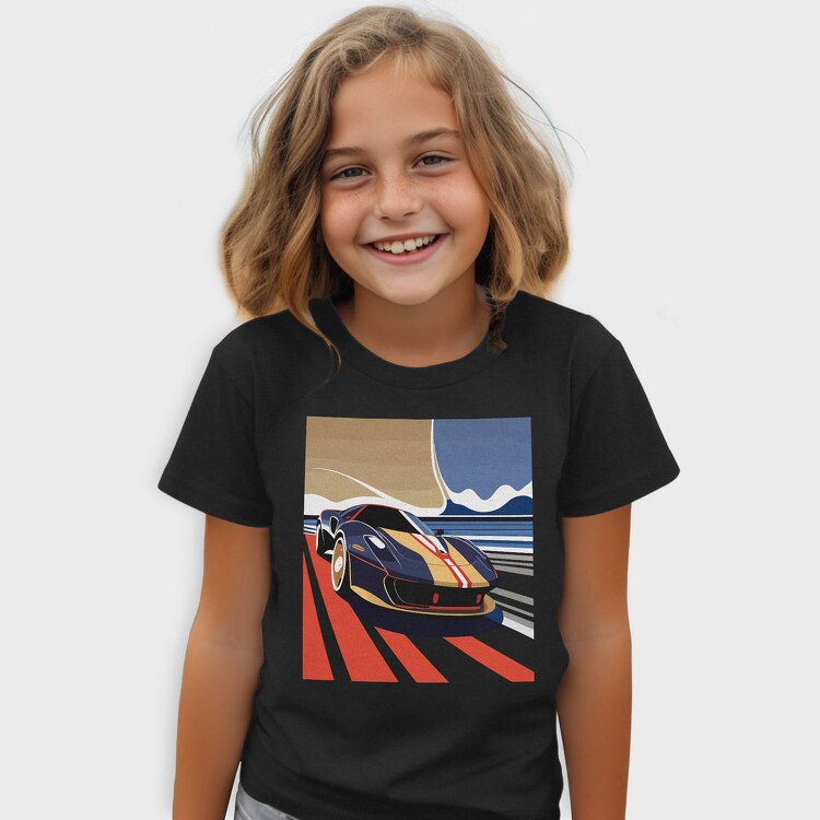 Retro Supercar in Vintage, Tricou Copii
