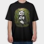 Panda Bamboo Paradise, Tricou Oversize Barbati (Unisex)