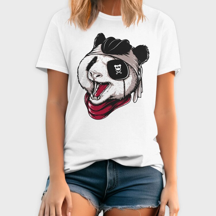 Panda Pirate Roar, Tricou Barbati (Unisex)