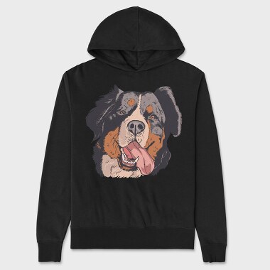 Bernese Mountain Dog, Hanorac Oversize Barbati (Unisex)