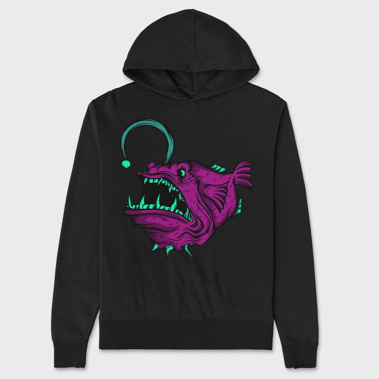 Anglerfish Purple, Hanorac Oversize Barbati (Unisex)