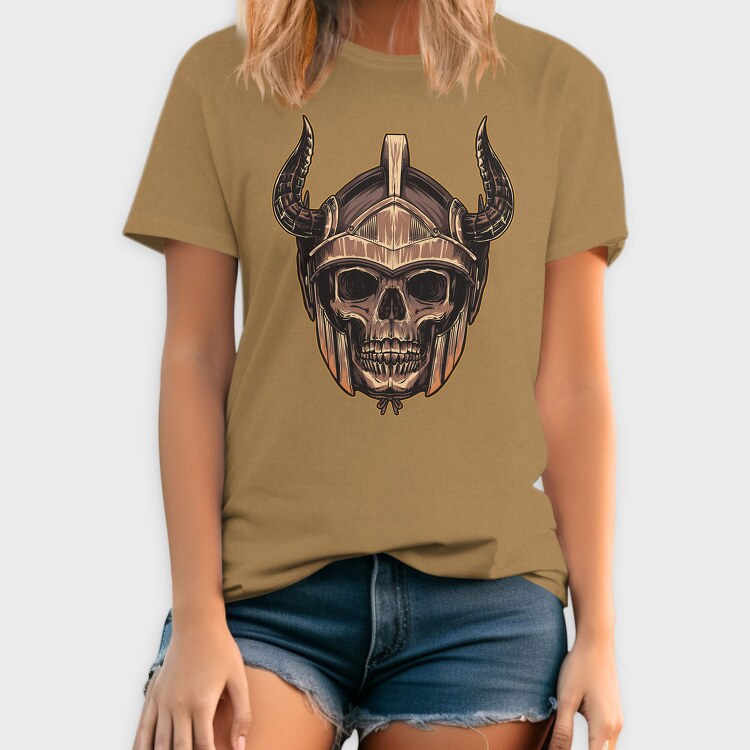Viking Skull Horns 1, Tricou Barbati (Unisex)
