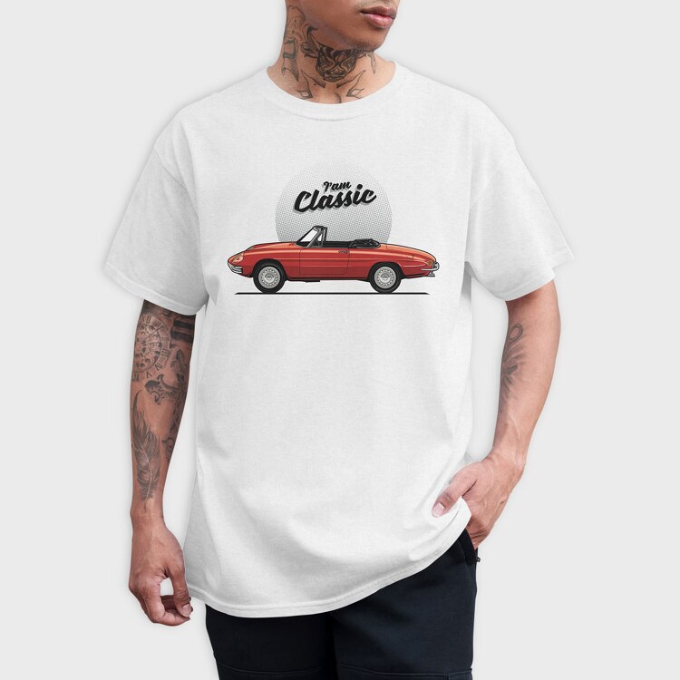 Alfa Romeo Duetto 1966, Tricou Barbati (Unisex)