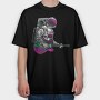 Space Guitar Hero, Tricou Oversize Barbati (Unisex)