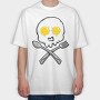 Eggy Skull, Tricou Oversize Barbati (Unisex)