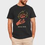 Burning Rose Hand, Tricou Barbati (Unisex)