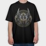 Viking Warrior Shield, Tricou Oversize Barbati (Unisex)