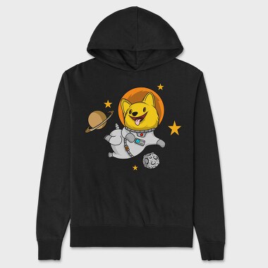 Dog in Space, Hanorac Oversize Barbati (Unisex)