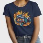 Flame Hotrod Old Car, Tricou Femei