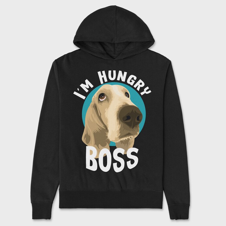 I Am Hungry Boss, Hanorac Oversize Barbati (Unisex)