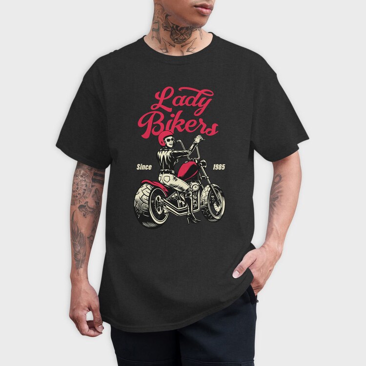 Lady Bikers Since 1985, Tricou Barbati (Unisex)