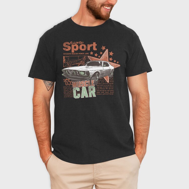 Gazette Sport Muscle Car 65, Tricou Barbati (Unisex)