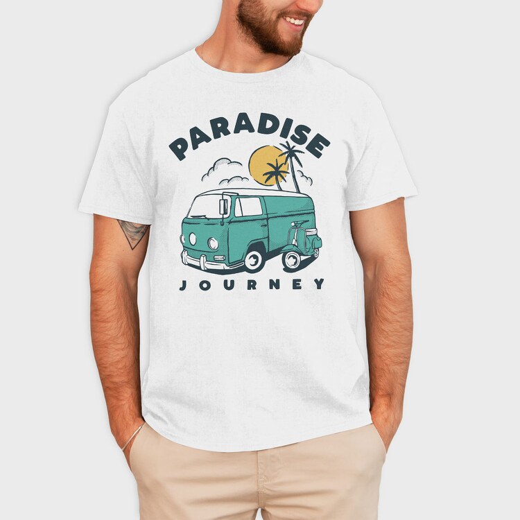 Paradise Road Trip, Tricou Barbati (Unisex)
