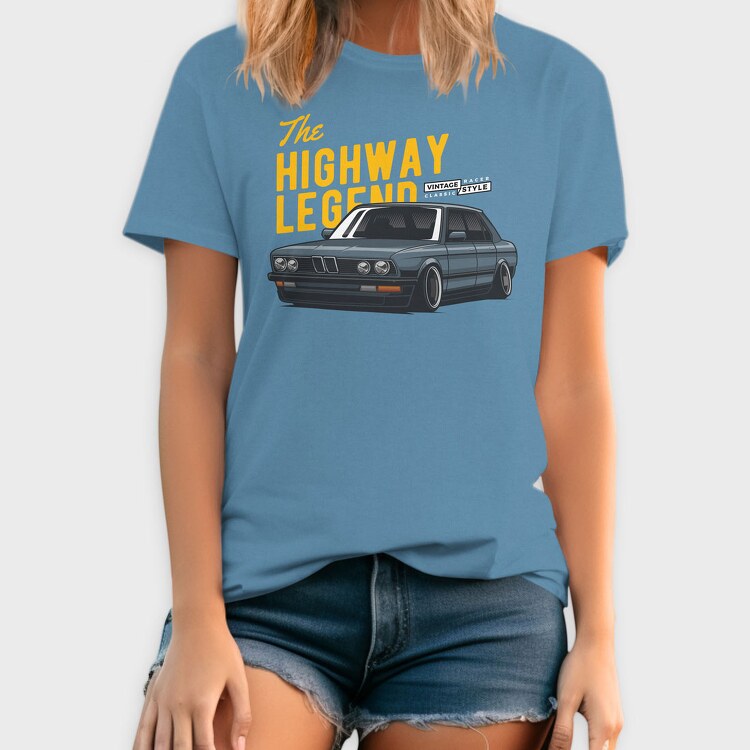 Highway Legend Bmw, Tricou Barbati (Unisex)