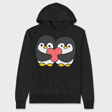 Penguins Heart, Hanorac Oversize Barbati (Unisex)