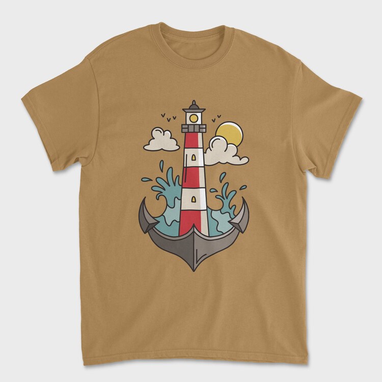 Anchor Lighthouse, Tricou Barbati (Unisex)