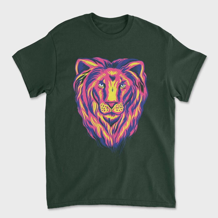 Colorful Lion, Tricou Barbati (Unisex)