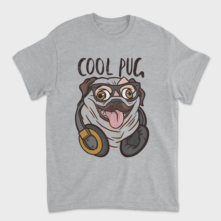 Pug Cool, Tricou Barbati (Unisex)