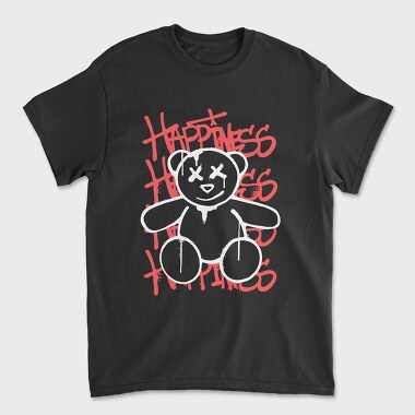 Happiness Teddy Bear, Tricou Barbati (Unisex)