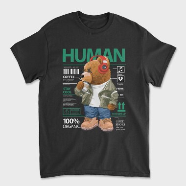 Human Teddy Bear, Tricou Barbati (Unisex)