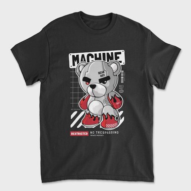 Machine Teddy Bear, Tricou Barbati (Unisex)