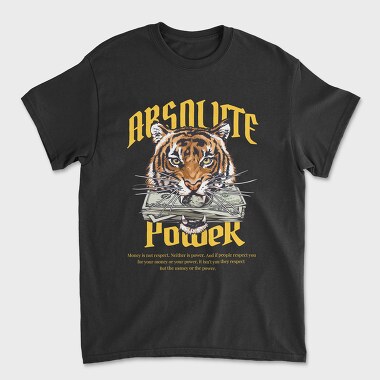 Absolute Power Tiger, Tricou Barbati (Unisex)