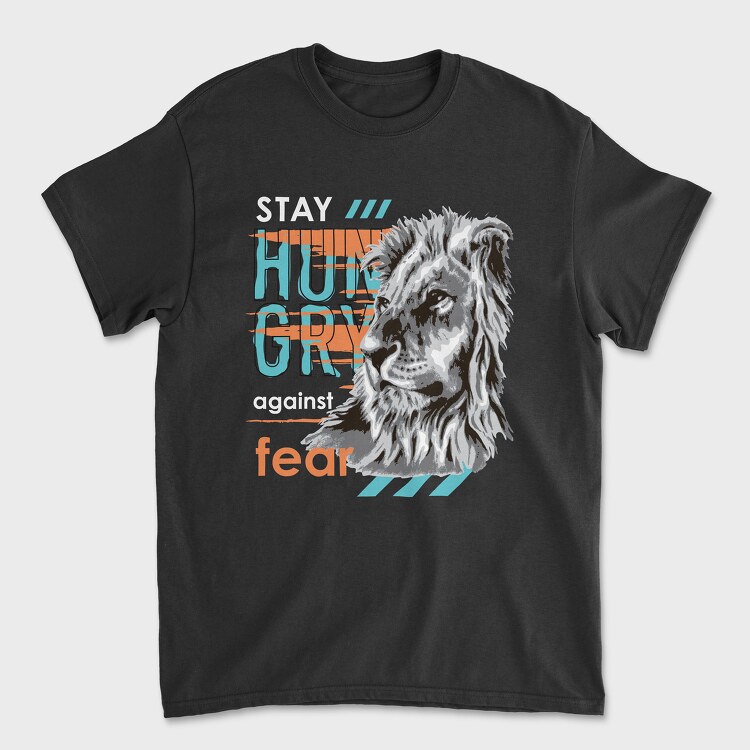 Hungry Lion, Tricou Barbati (Unisex)