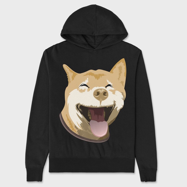 Akita Portrait, Hanorac Oversize Barbati (Unisex)