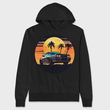 Skyline Night, Hanorac Oversize Barbati (Unisex)