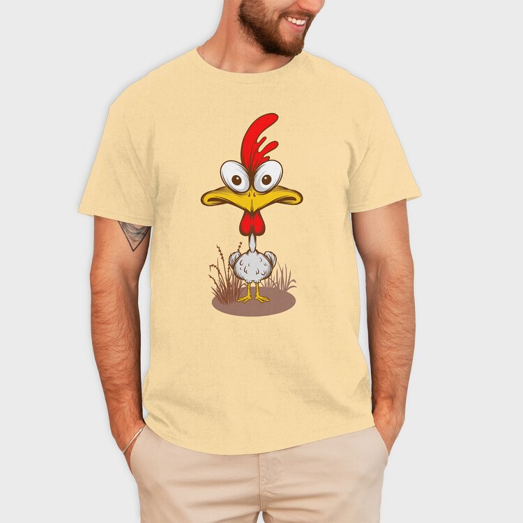 Funny Chicken, Tricou Barbati (Unisex)