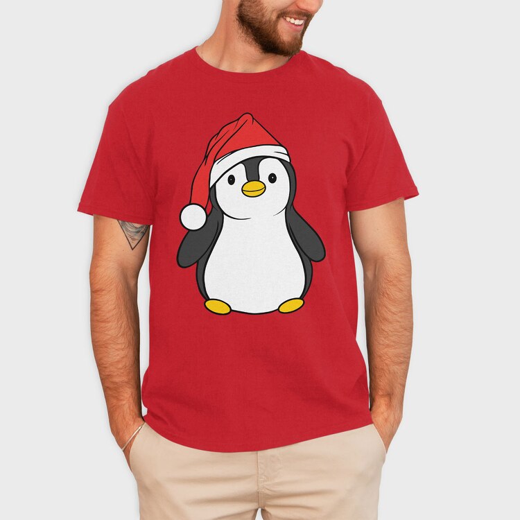 Christmas Penguin, Tricou Barbati (Unisex)