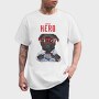 Pug Super Hero, Tricou Barbati (Unisex)