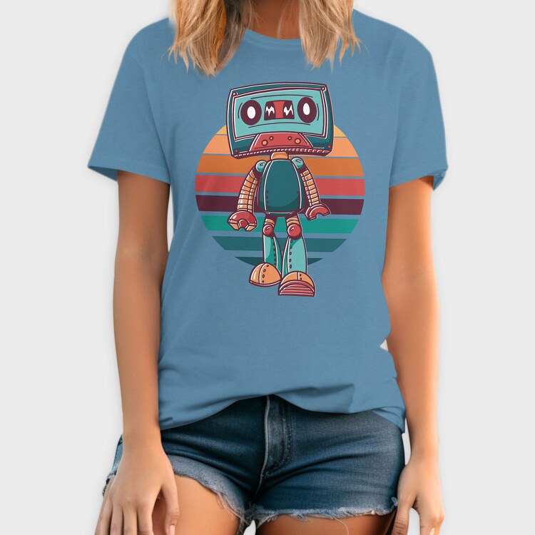 Cassette Robot, Tricou Barbati (Unisex)