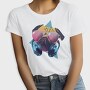 Retro Pug, Tricou Femei