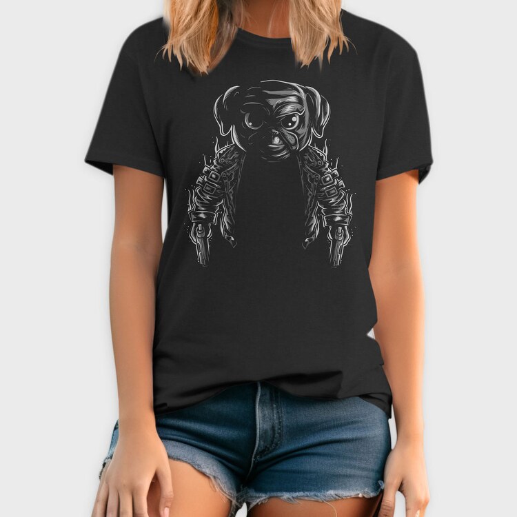 Pug Punk, Tricou Barbati (Unisex)