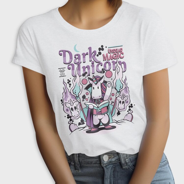 Dark Unicorn Funny, Tricou Femei