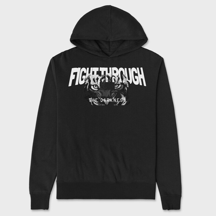 Fight Through the Dark, Hanorac Oversize Barbati (Unisex)