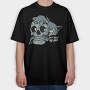 Zombie Fish Feast, Tricou Oversize Barbati (Unisex)