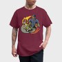Football Fire Skull, Tricou Barbati (Unisex)