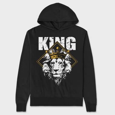 King Lion, Hanorac Oversize Barbati (Unisex)