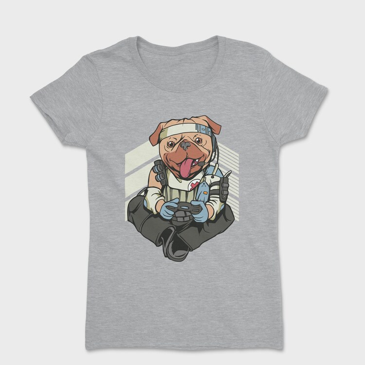 Gamer Pug, Tricou Femei