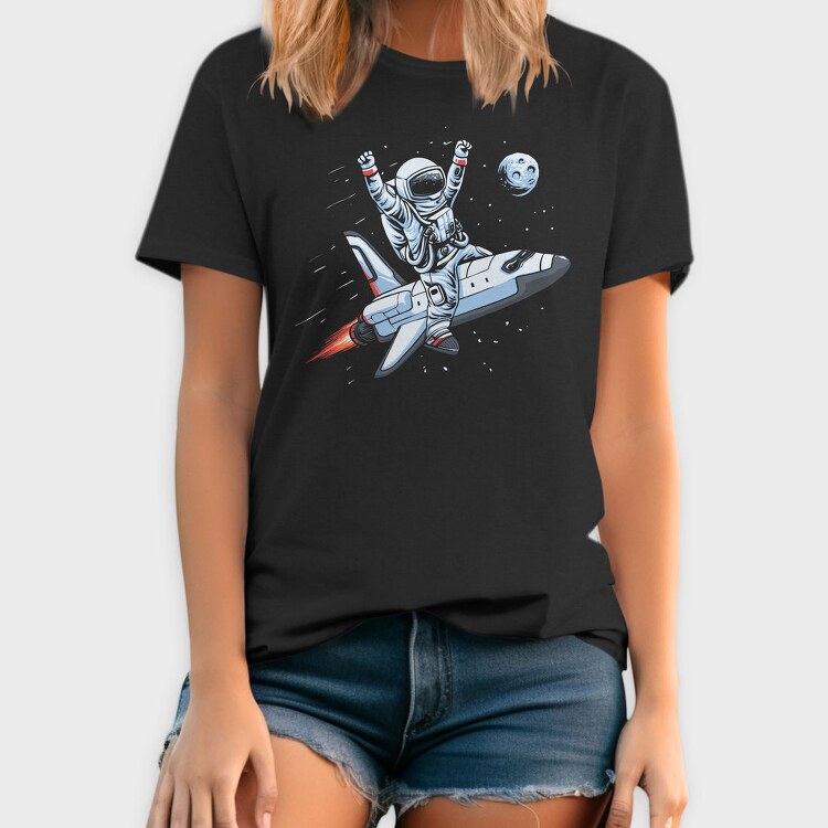 Space Rocket Rider, Tricou Barbati (Unisex)
